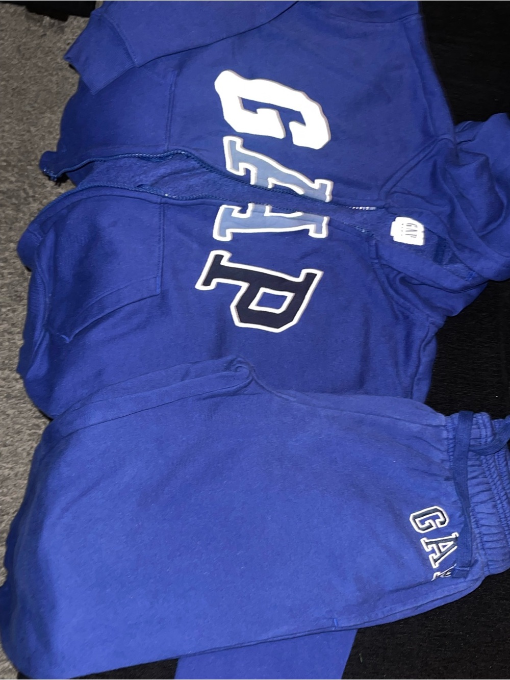 GAP Blue Zip Hoodie and Joggers Set